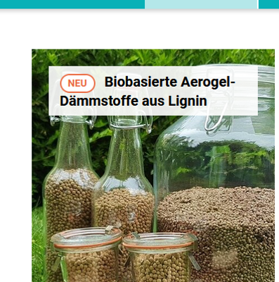 Gebäudeforum Klimaneutral Ligninaerogel