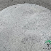 Biomineral silica aerogel granules