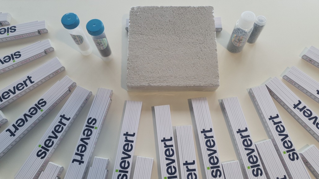 Sievert EasiZero aerogel insulation render sample with aerogel-it material