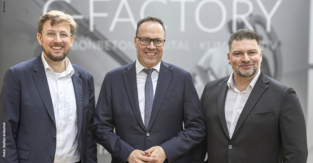 Kahnt & Tietze with Saxonian Minister of State Dirk Panter