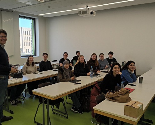 Dirk and master students at Hochschule Osnabrück