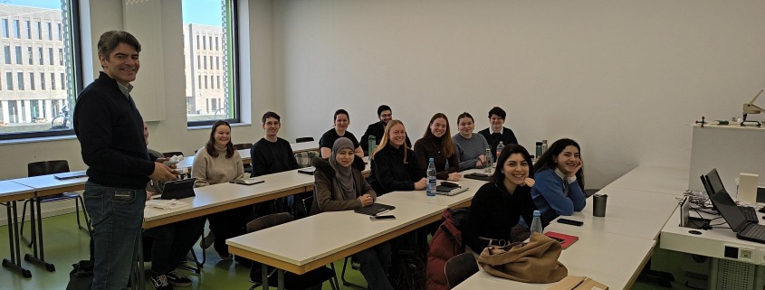 Dirk and master students at Hochschule Osnabrück